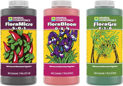 FloraSeries Hydroponic Nutrient Fertilizer System